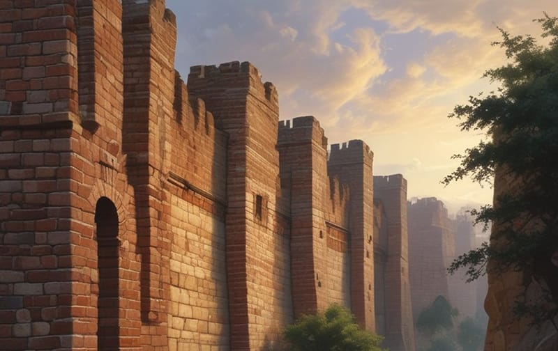 historical castle walls