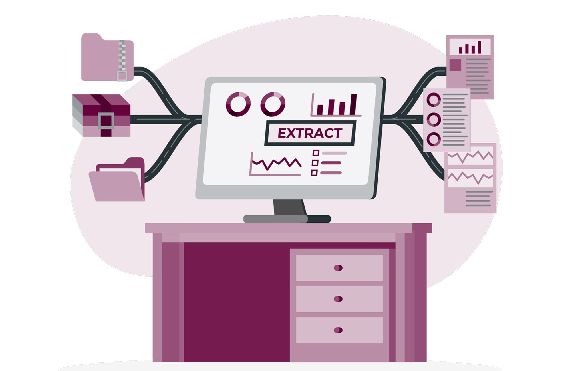 data extraction illustration