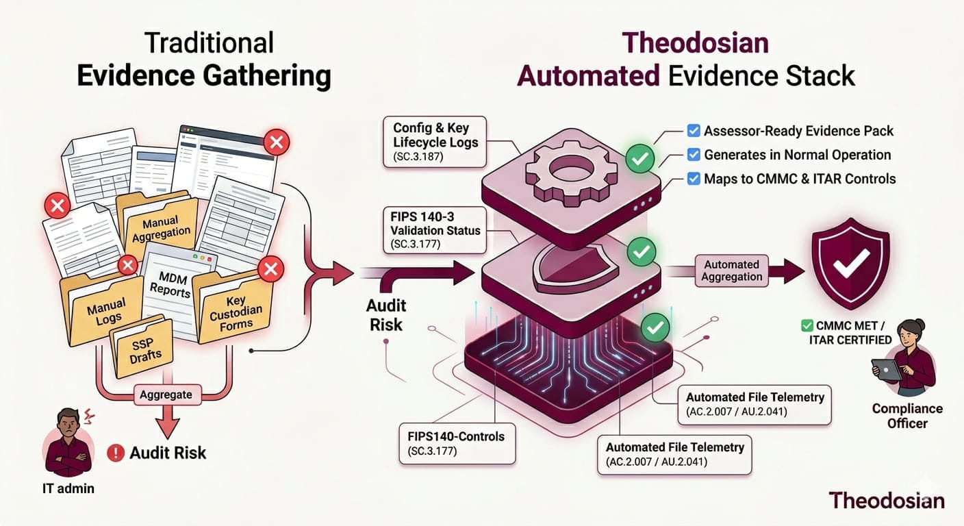 Traditional Evidence Gathering vs. Theodosian Automated Evidence Stack