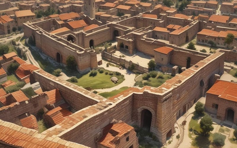 theodosian walls birdseye v