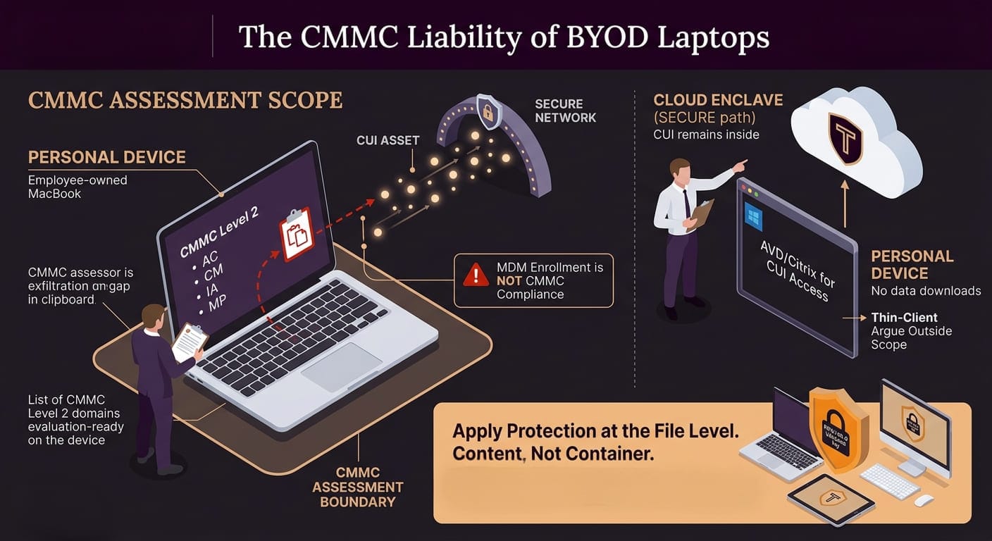 cmmc liability of BYOD devices