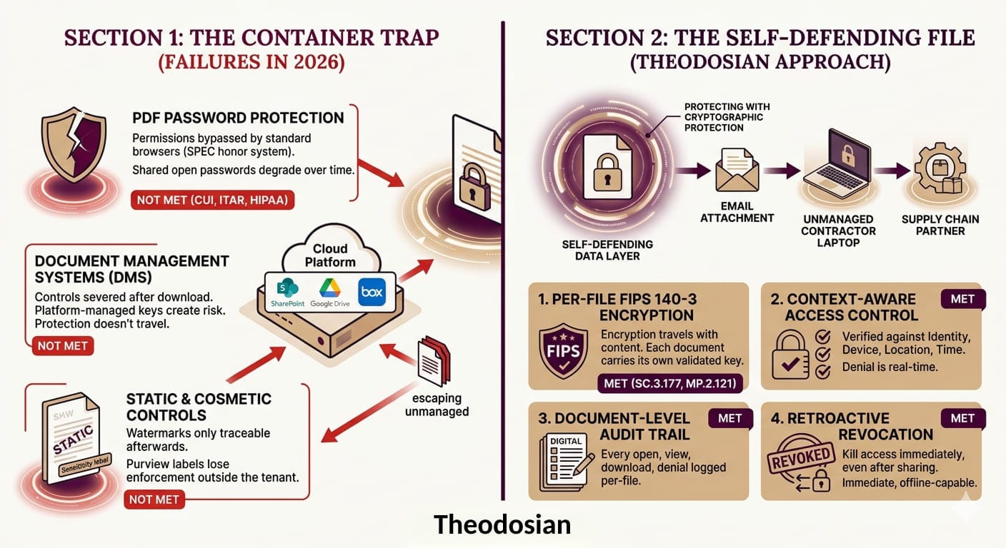 container trap vs theodosian
