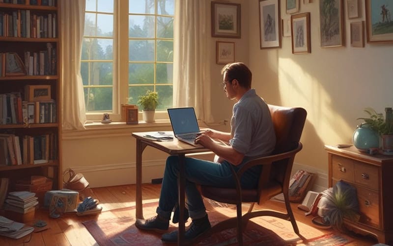 working from home office