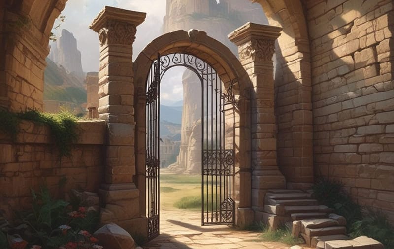 closing roman gate