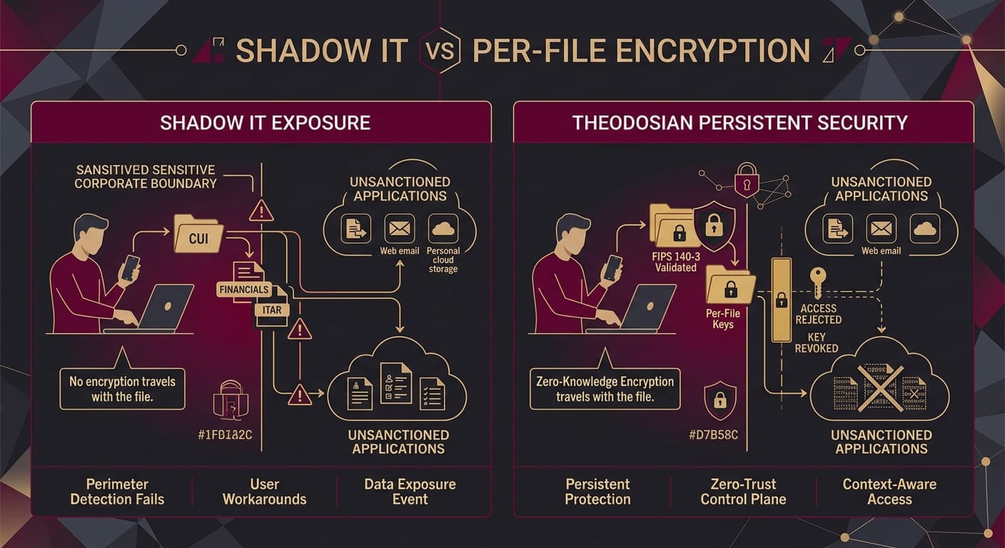 shadow IT vs per-file encryption