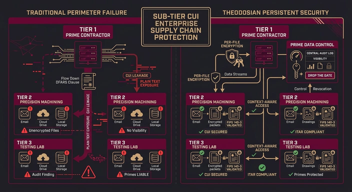 Sub-Tier CUI Supply Chain Protection Architecture 