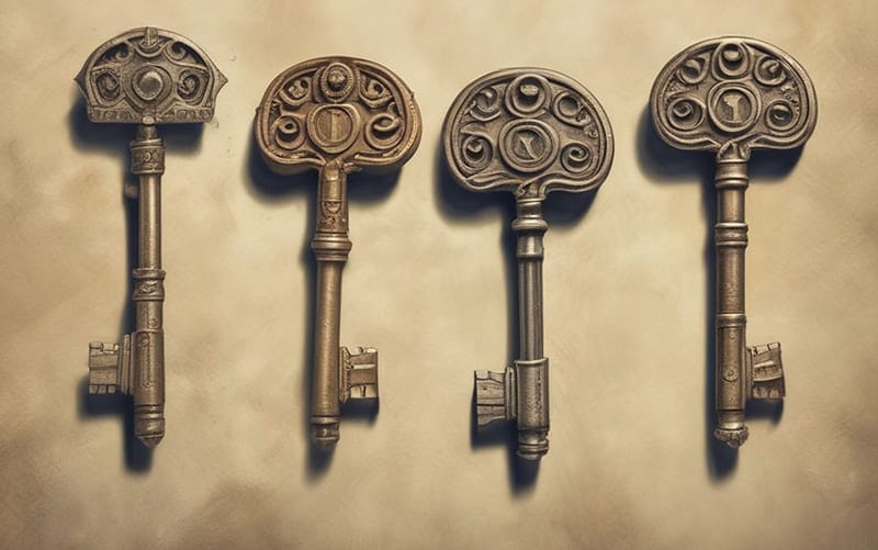 ancient roman keys